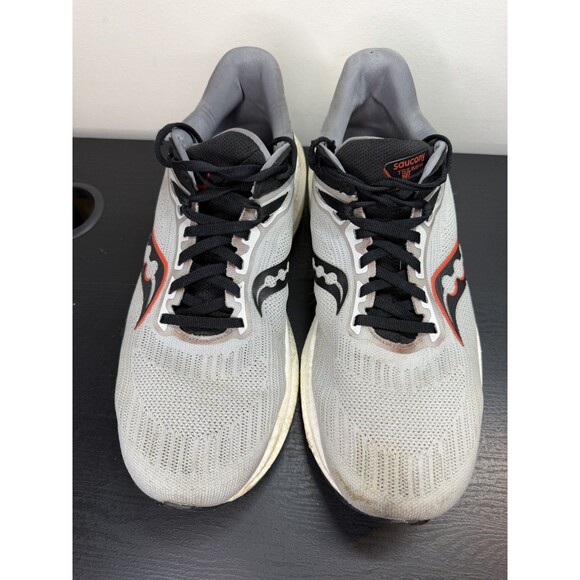 Saucony Men's Triumph 21 Sneakers, Concrete/Blk, 10.5 US, USED Running Shoes - Picture 2 of 13